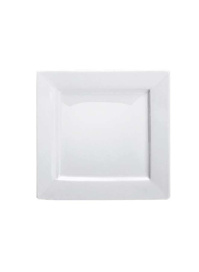 Ivory Porcelain Square Plate 21.25 cm