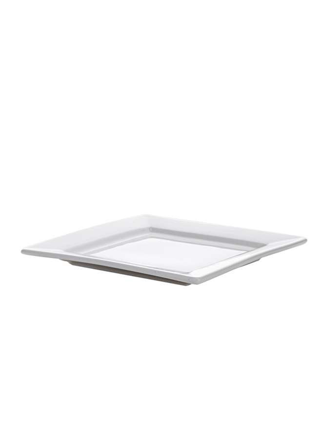 Ivory Porcelain Square Plate 21.25 cm