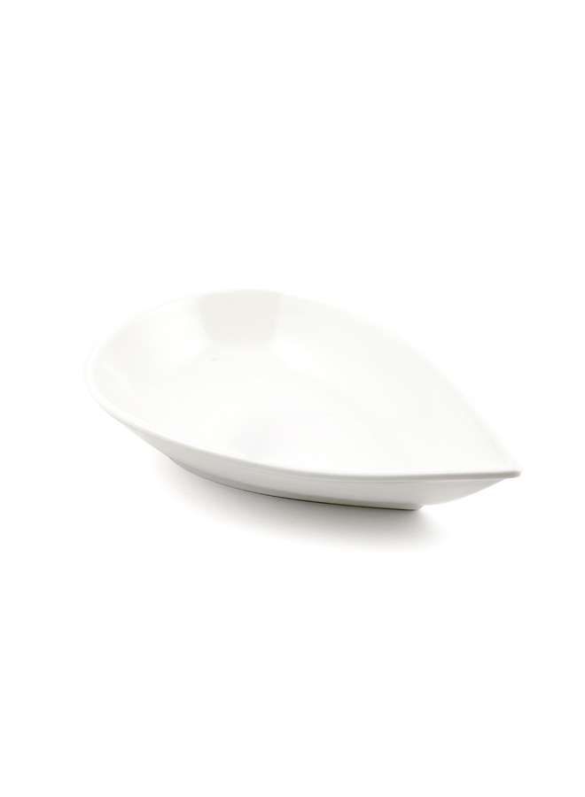 Ivory Porcelain Drop Soup Plate 5 Inch