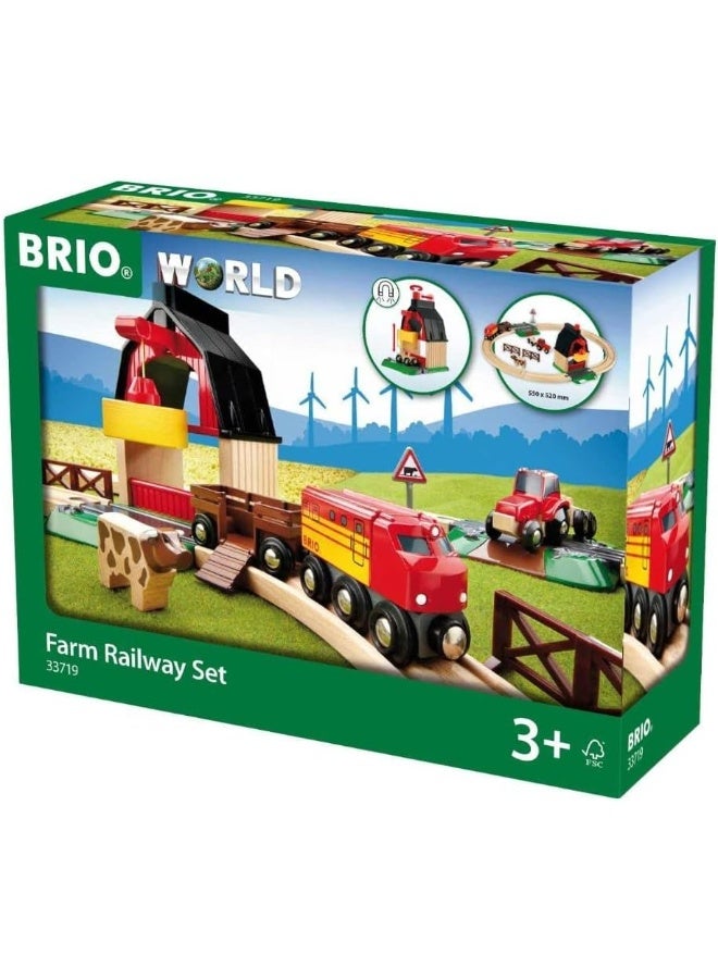 BRIO Farm Railway Set