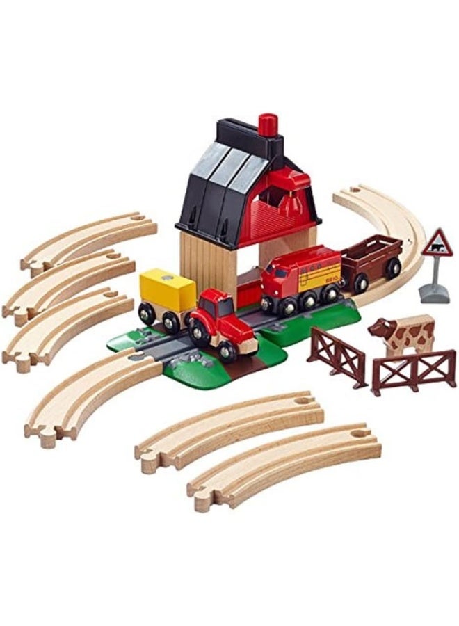 BRIO Farm Railway Set