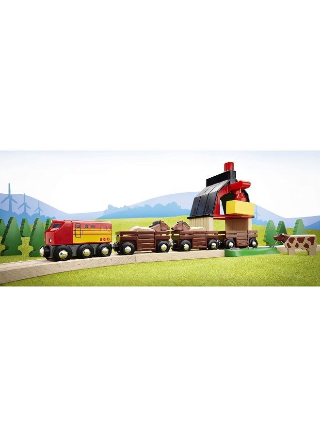 BRIO Farm Railway Set