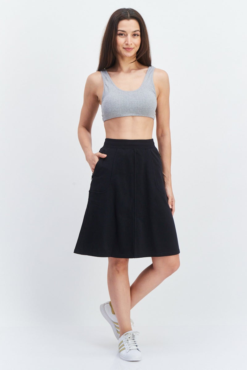 Women Sportswear Fit Outdoor Skirt, Black