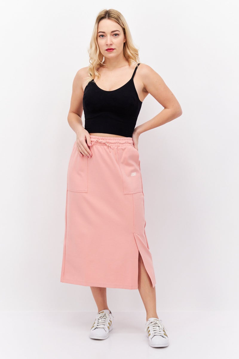 Women Sportwear Fit Brand Logo Outdoor Skirt, Pink