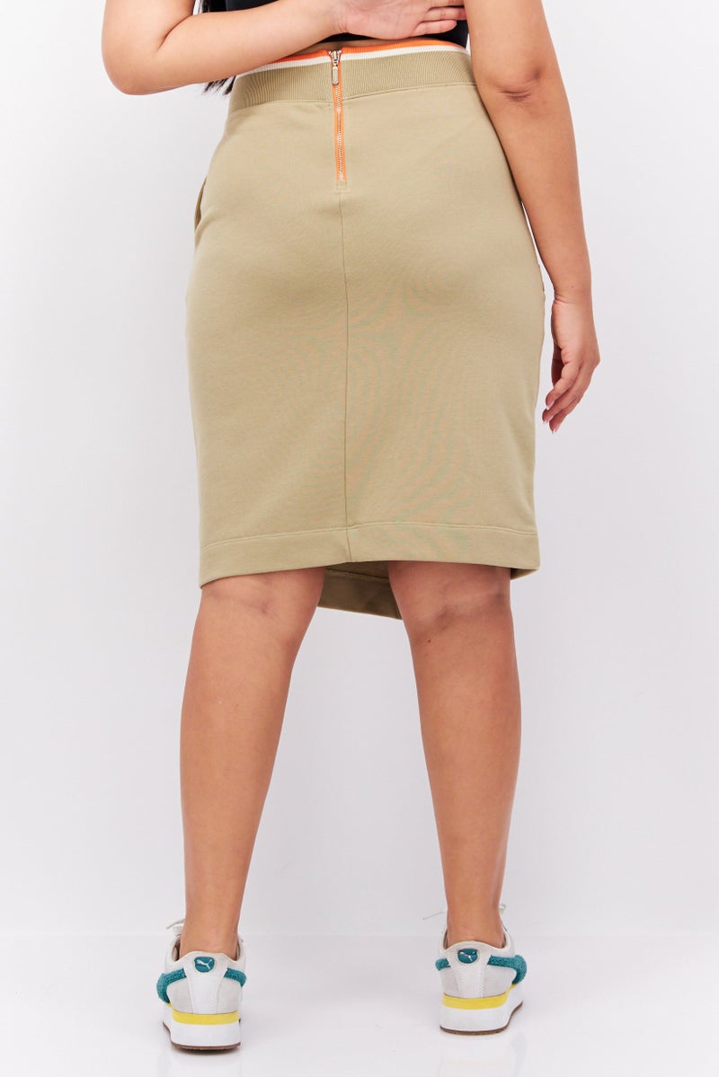 Women Sportswear Fit Training Skirt, Khaki