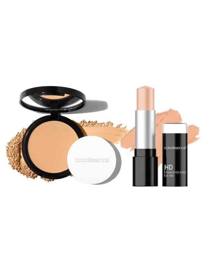 Starlet Compact Powder| Face Powder For Oil Control| Hd Foundation Stick| Full Coverage Concealer| Foundation & Compact Powder For Face| Foundation + Concealer |Dusky Skintone