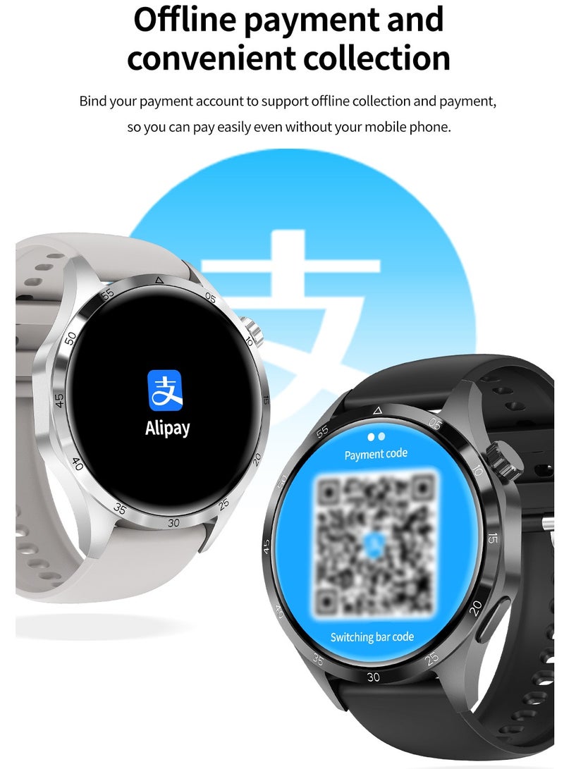 GT4 Pro Smart Watch Men IP68 NFC AMOLED 360*360 HD Screen Heart Rate Bluetooth Call SmartWatch