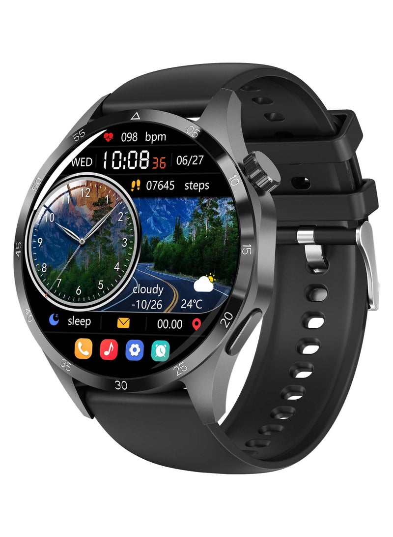 GT4 Pro Smart Watch Men IP68 NFC AMOLED 360*360 HD Screen Heart Rate Bluetooth Call SmartWatch