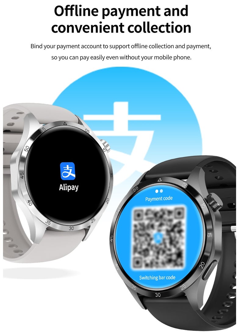 GT4 Pro Smart Watch Men IP68 NFC AMOLED 360*360 HD Screen Heart Rate Bluetooth Call SmartWatch