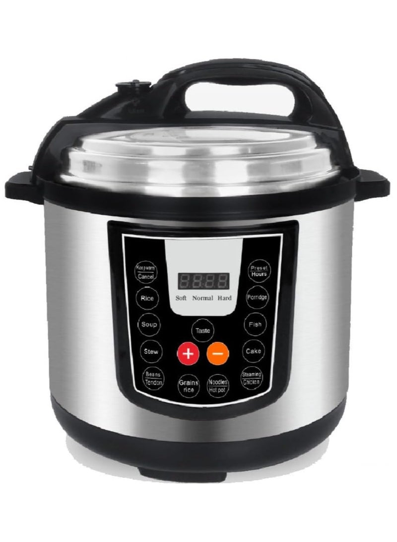 Electric Pressure Cooker, Slow Cooker, Rice Cooker, Smart Pot, 6L Capacity Non-Stick Inner Pot, Stainless Steel, Multi-Function, Smart Cooking, Factory Direct Multi Cooker, Home Applainces