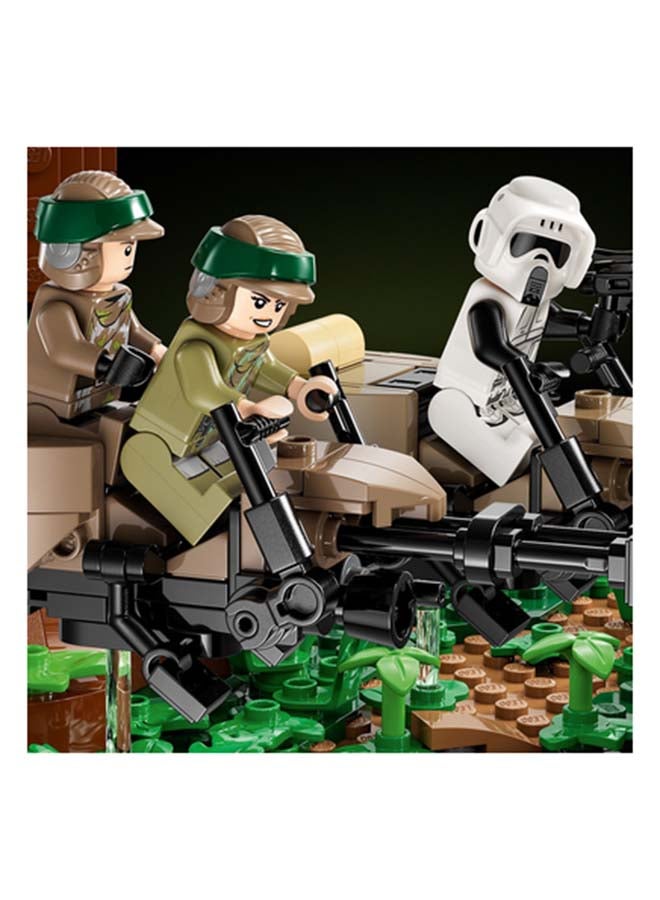 Star Wars Endor Speeder Chase Diorama 75353 Building Set 608 Pieces 608 Pieces (Ages 18+)