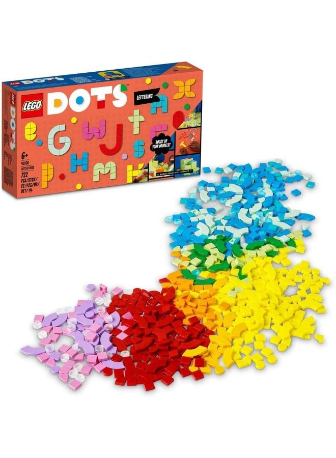 LEGO DOTS Lots of DOTS – Lettering 41950 DIY Craft Decoration Kit (722 Pieces)