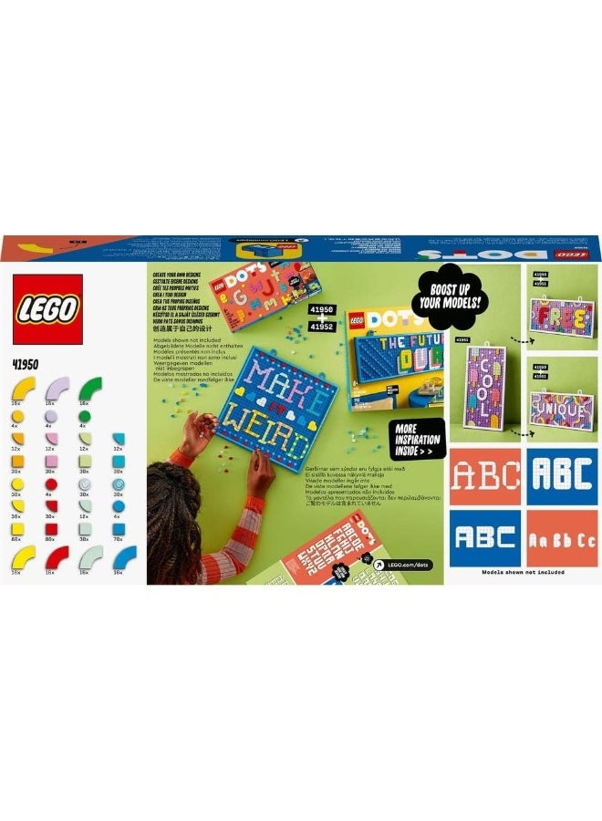 LEGO DOTS Lots of DOTS – Lettering 41950 DIY Craft Decoration Kit (722 Pieces)
