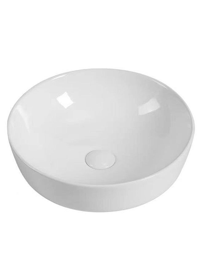 Danube Home Countertop Art Basin White L 42 x W 42 x H 14 cm