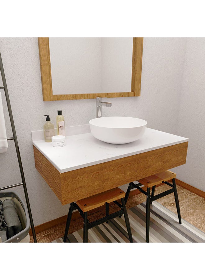 Danube Home Countertop Art Basin White L 42 x W 42 x H 14 cm