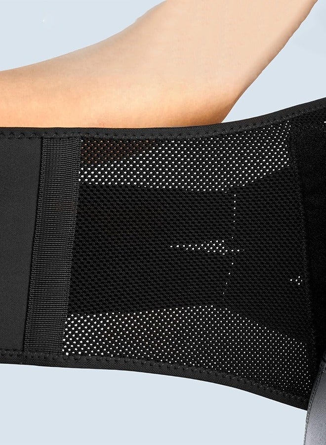 Sports Back Brace for Men and Women Back Brace for Lower Back Pain Relief with Pulley System, Ergonomic Design and Soft Breathable 3D Knit Material, for Herniated Disc, Sciatica