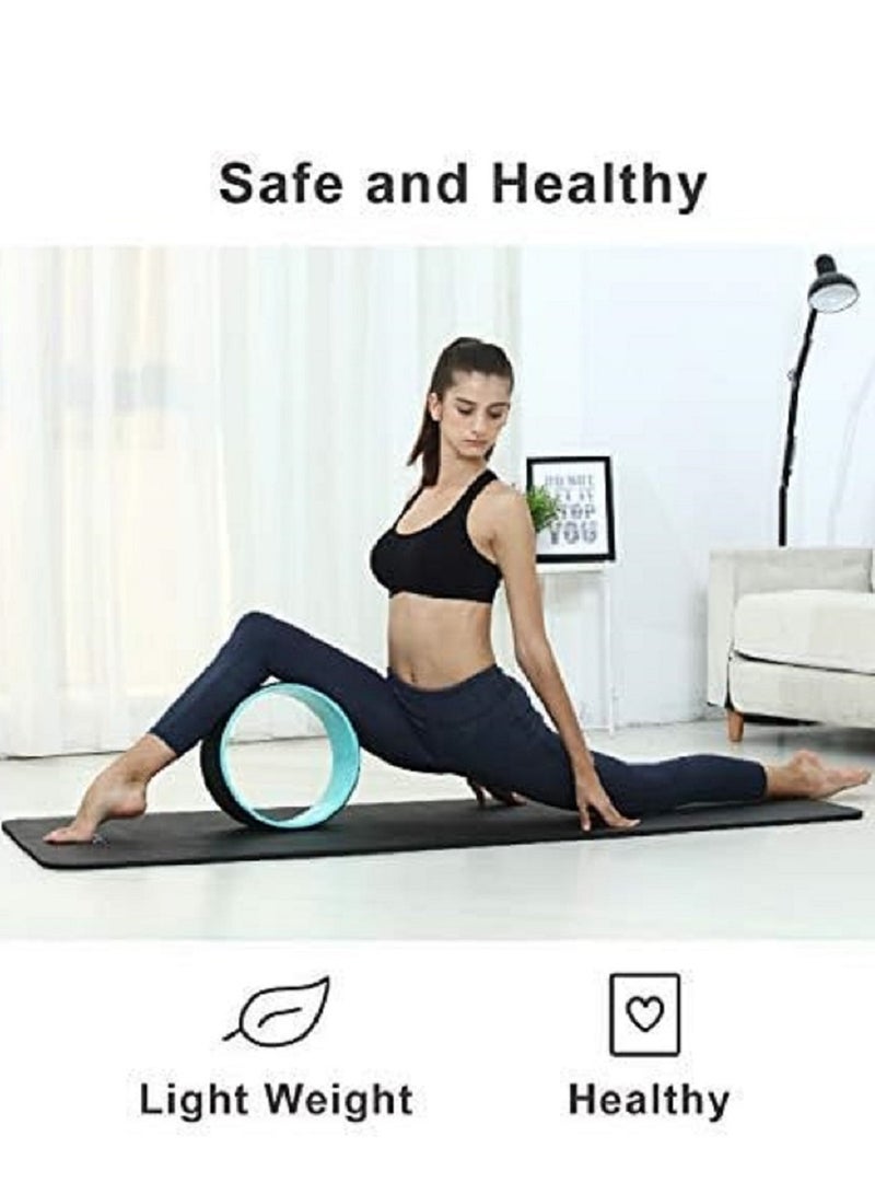 Yoga Balance Wheel, 18.5cm/7.3in Width Yoga Balance Circle, Yoga Prop Wheel for Yoga Poses Increasing Flexibility, Yoga Stretching Wheel Non Slip, Perfect Yoga Prop for Beginner