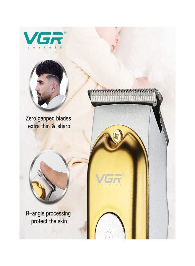 V-290 Professional Electric Rechargeable LED Display Hair Trimmer Gold