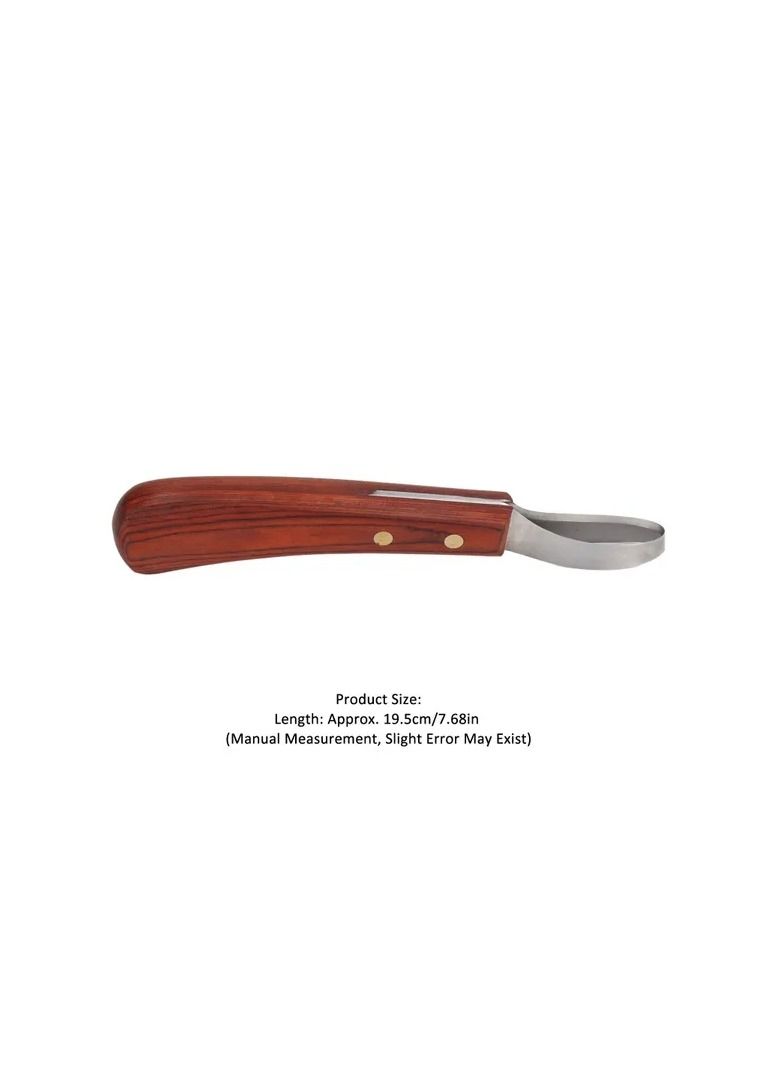 1-Piece Professional Multipurpose Cattle Horse Hoof Cutter,Stainless Steel Blade Rubber Wood Handle Hoof Trimmer Shears