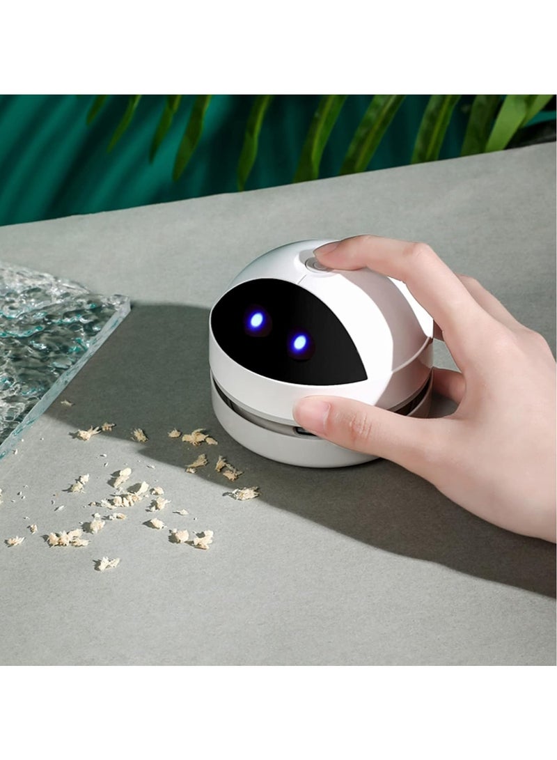 Mini Robot Desktop Vacuum Cleaner for Pick up Tiny Items