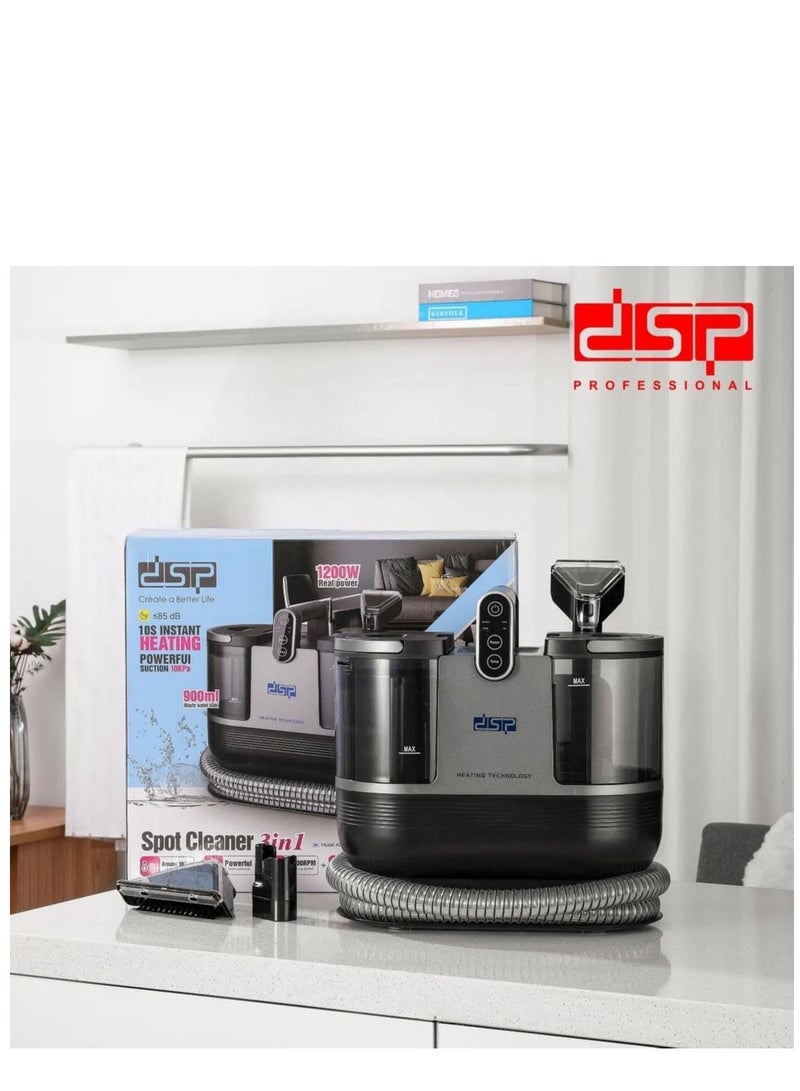 DSP Portable Vacuum Cleaner Machine,3 IN 1 Spot Cleaner Lightweight Multifunctional Machine