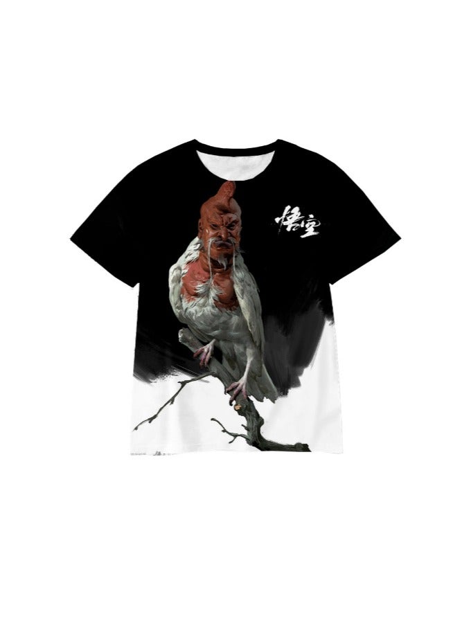 Black Myth Wukong Game Quick Drying Short Sleeved T-shirt for Men And Women