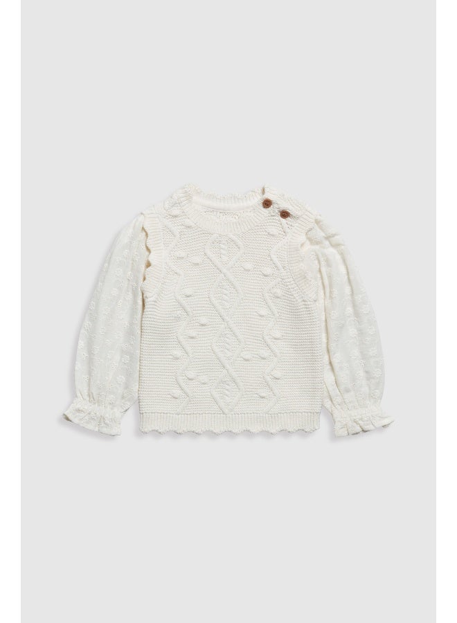 Cream 2-in-1 Jumper