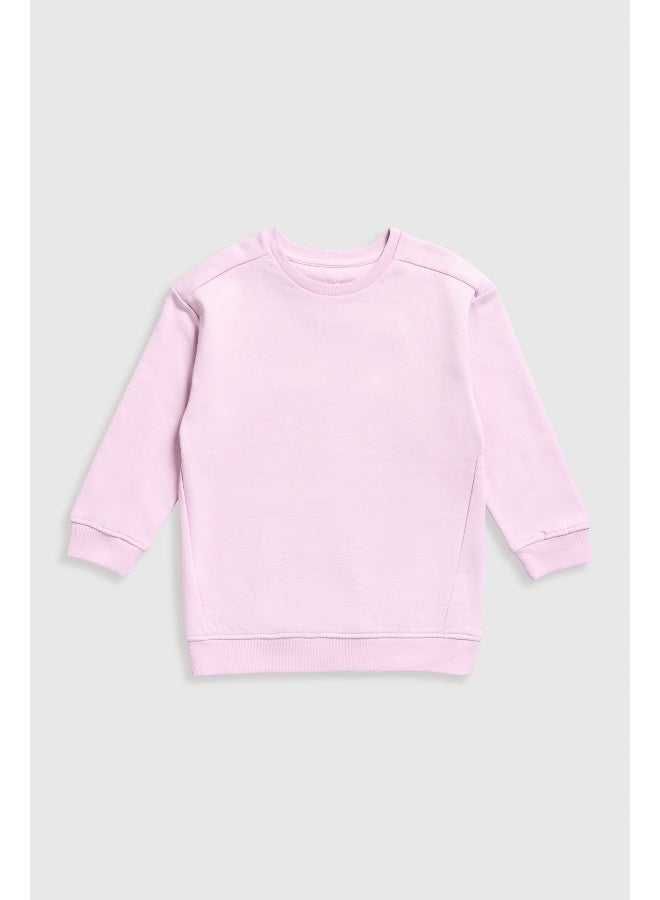 Pink Longline Sweat Top