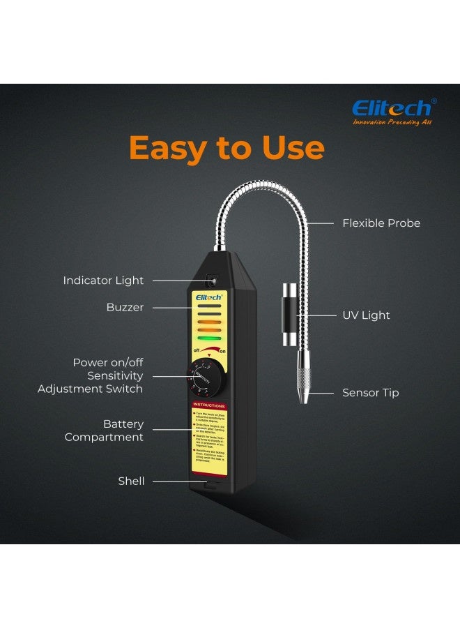 Elitech Wjl-6000 Freon Leak Detector Halogen Gas Tester Hvac Refrigerant Ac Sniffer R22 R410A R134A