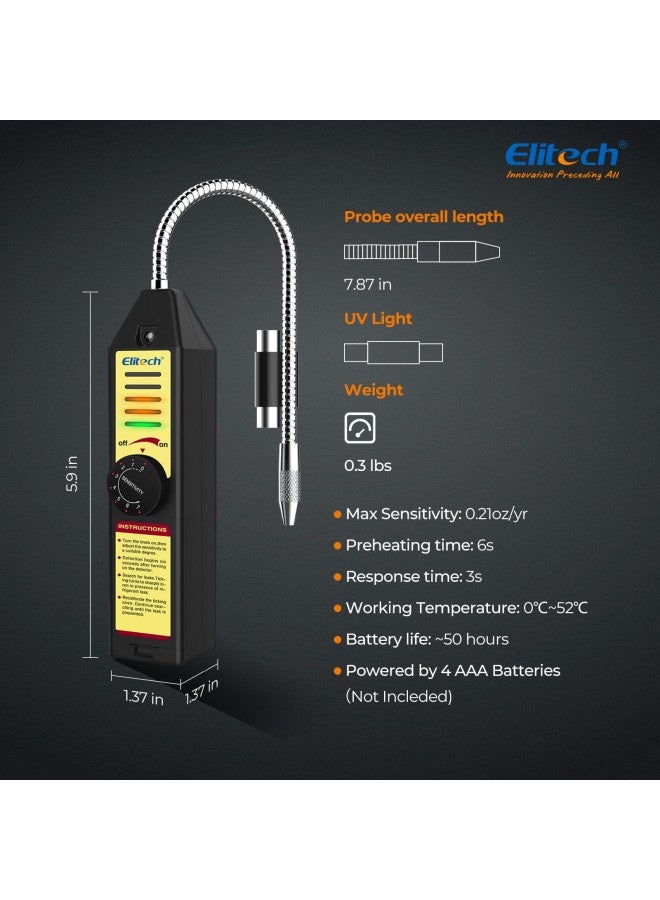 Elitech Wjl-6000 Freon Leak Detector Halogen Gas Tester Hvac Refrigerant Ac Sniffer R22 R410A R134A