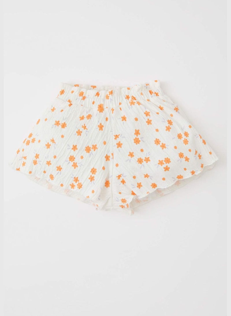 Regular Fit One Shoulder Printed Blouse & Short Set