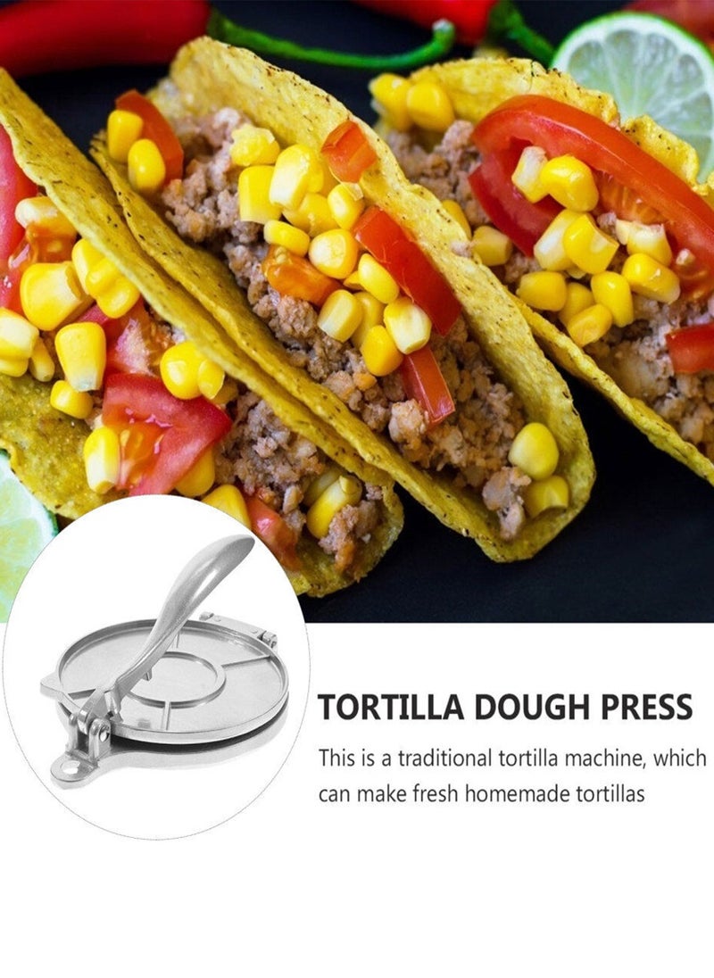 2 Pieces Tortilla Presser Aluminum Dough Skin Pressing Mold Dumpling Maker Manual Small Size 16cm