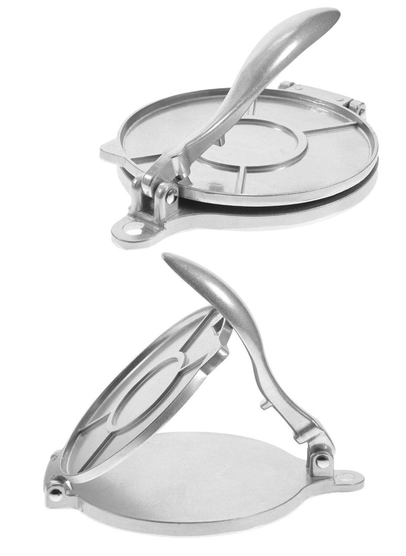 2 Pieces Tortilla Presser Aluminum Dough Skin Pressing Mold Dumpling Maker Manual Small Size 16cm