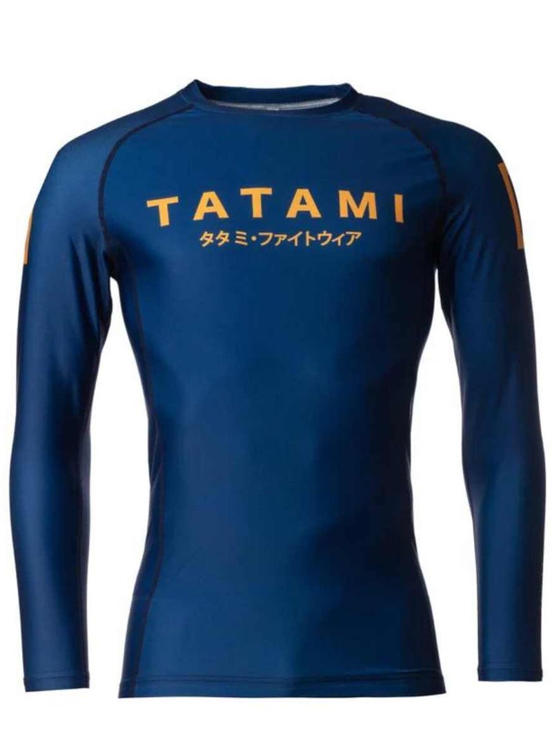 KATAKANA LONG SLEEVE RASHGUARD NAVY SMALL