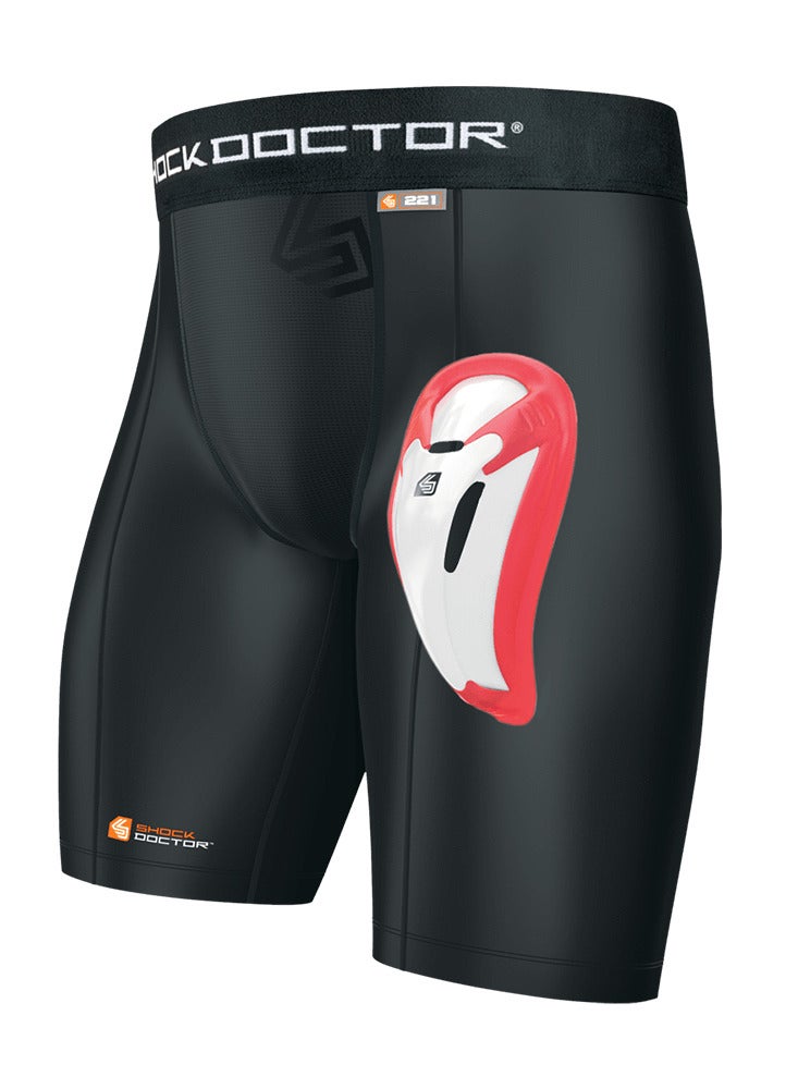 SD COMPRESSION SHORT WITH BIO-FLEX CUP BLACK LARGE