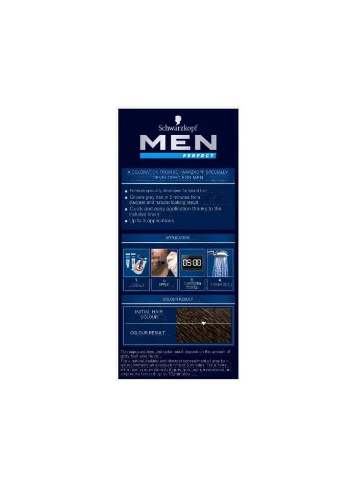 Schwarzkopf Men Perfect Beard Color Dark Brown 80, 30ml