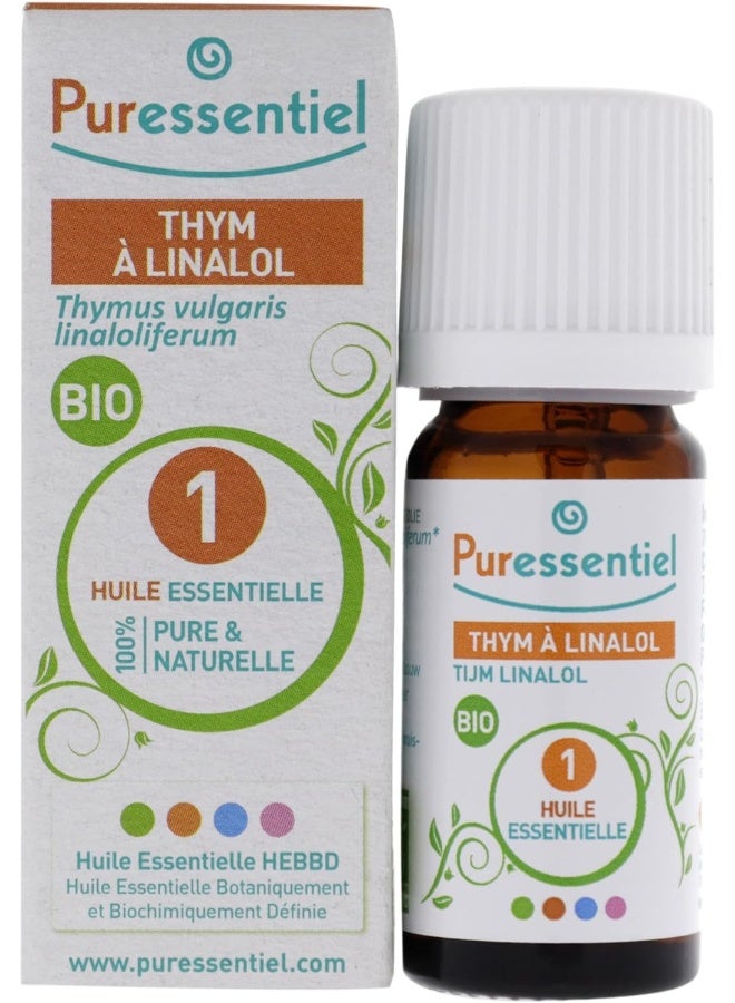 Bio Thyme Linalol Essential Oil 100% Pure And Natural Ideal For Aromatherapy Or Stress Relief 5Ml