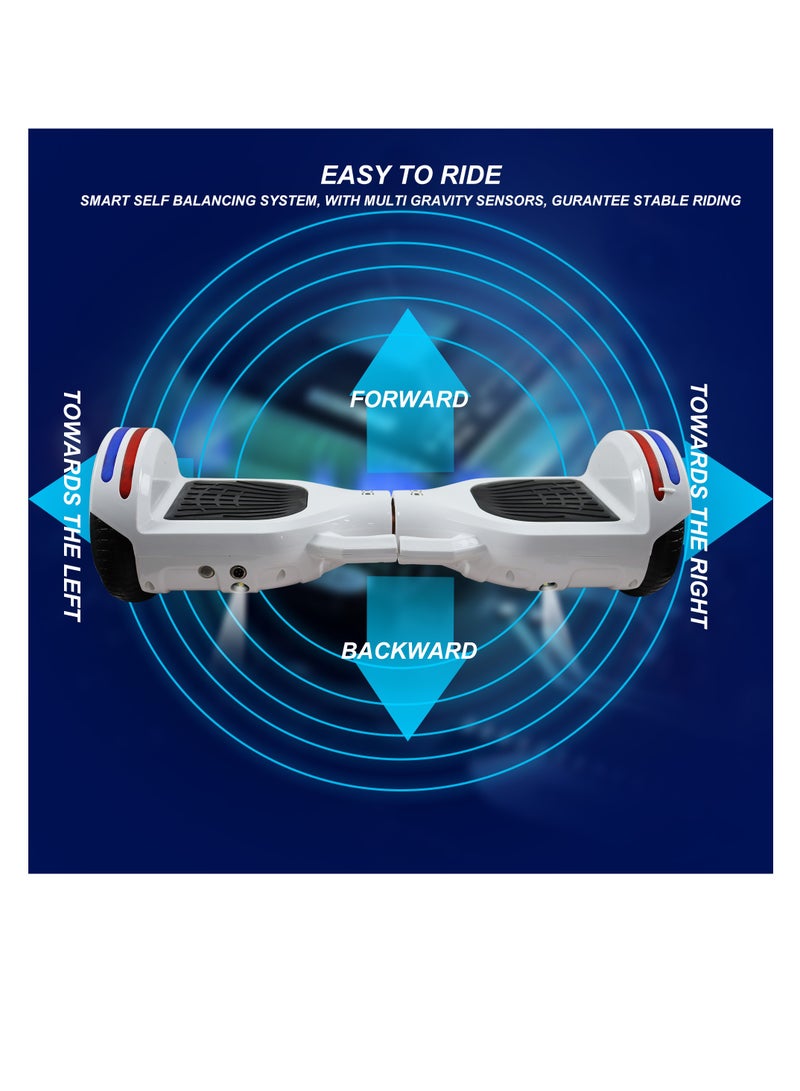 6.5-inch Smart Self-Sliding Two-Wheel Scooter with LED Lights