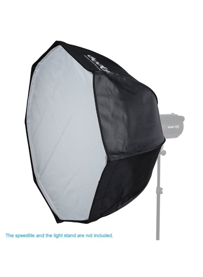 Portable Octagonal Umbrella for Speedlite Black