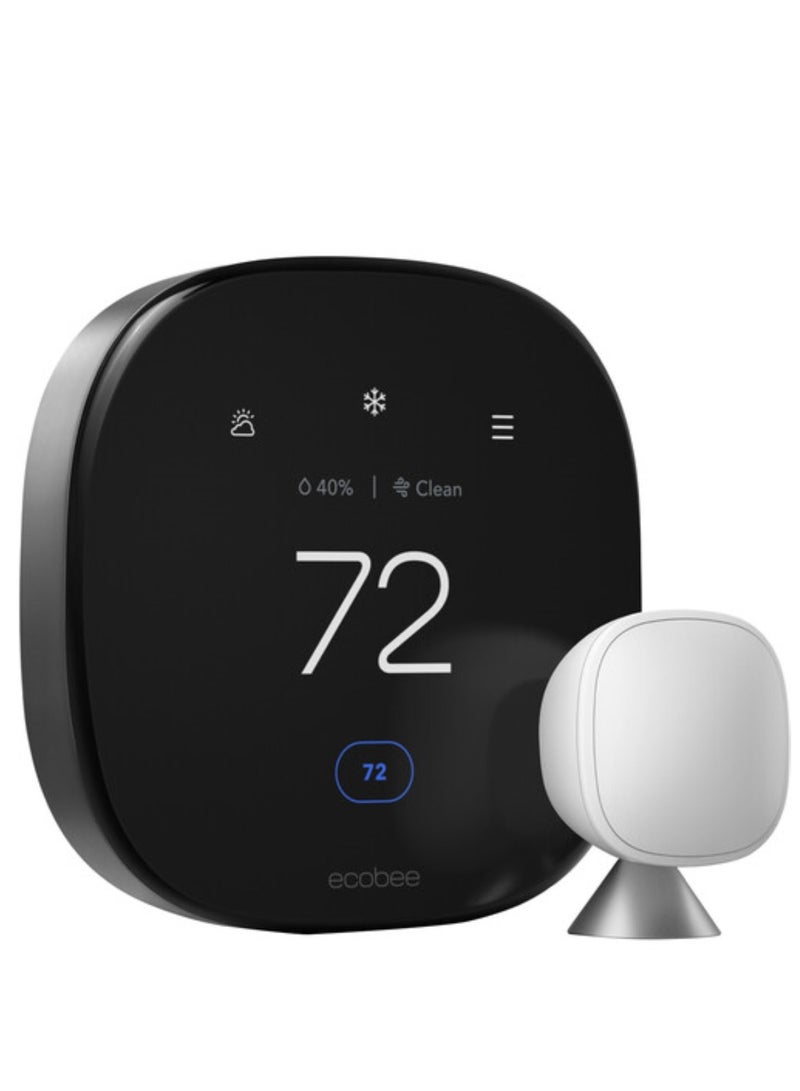 Ecobee EB-STATE6P-01 Smart Thermostat Premium 6th Gen With Smart Sensor - Black