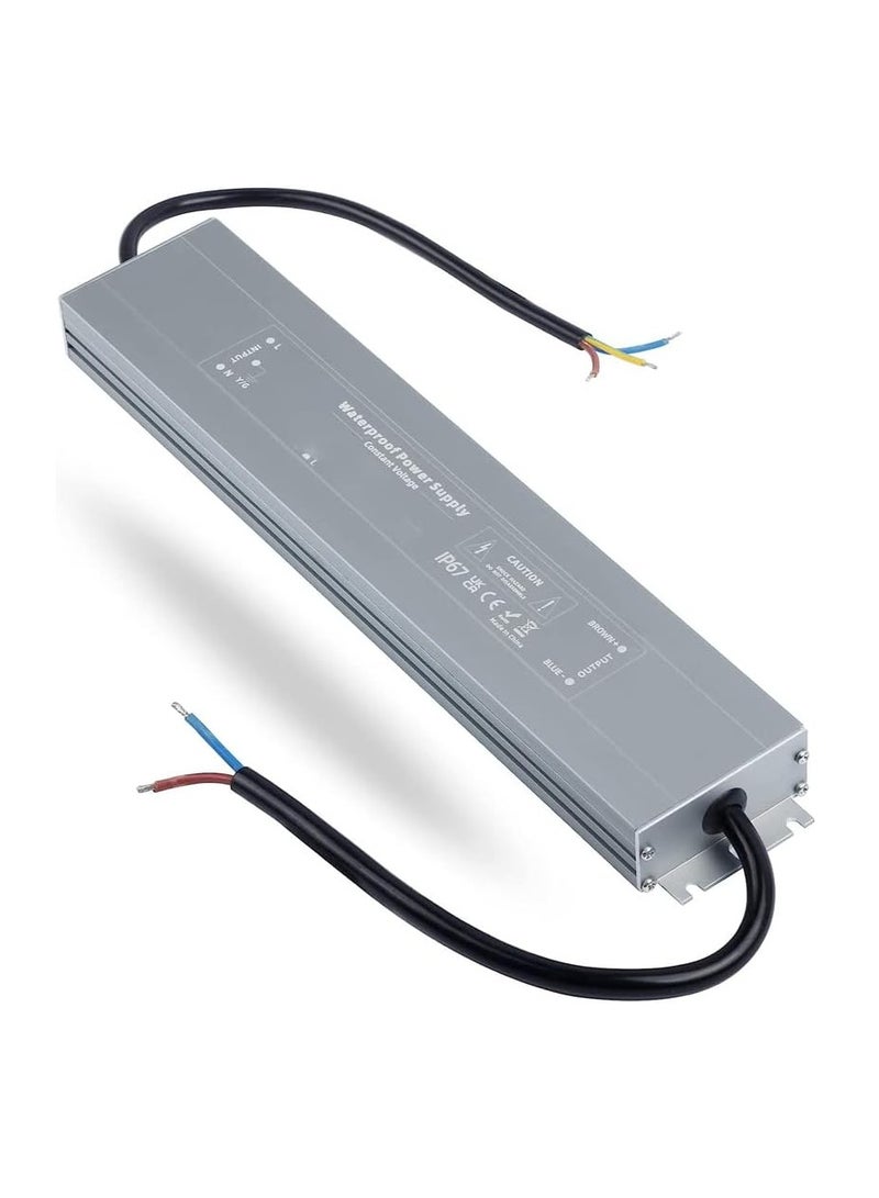 Waterproof IP67 LED Driver with AC to DC Switching Power Supply for CCTV and LED Strip Lights in Outdoor Lighting