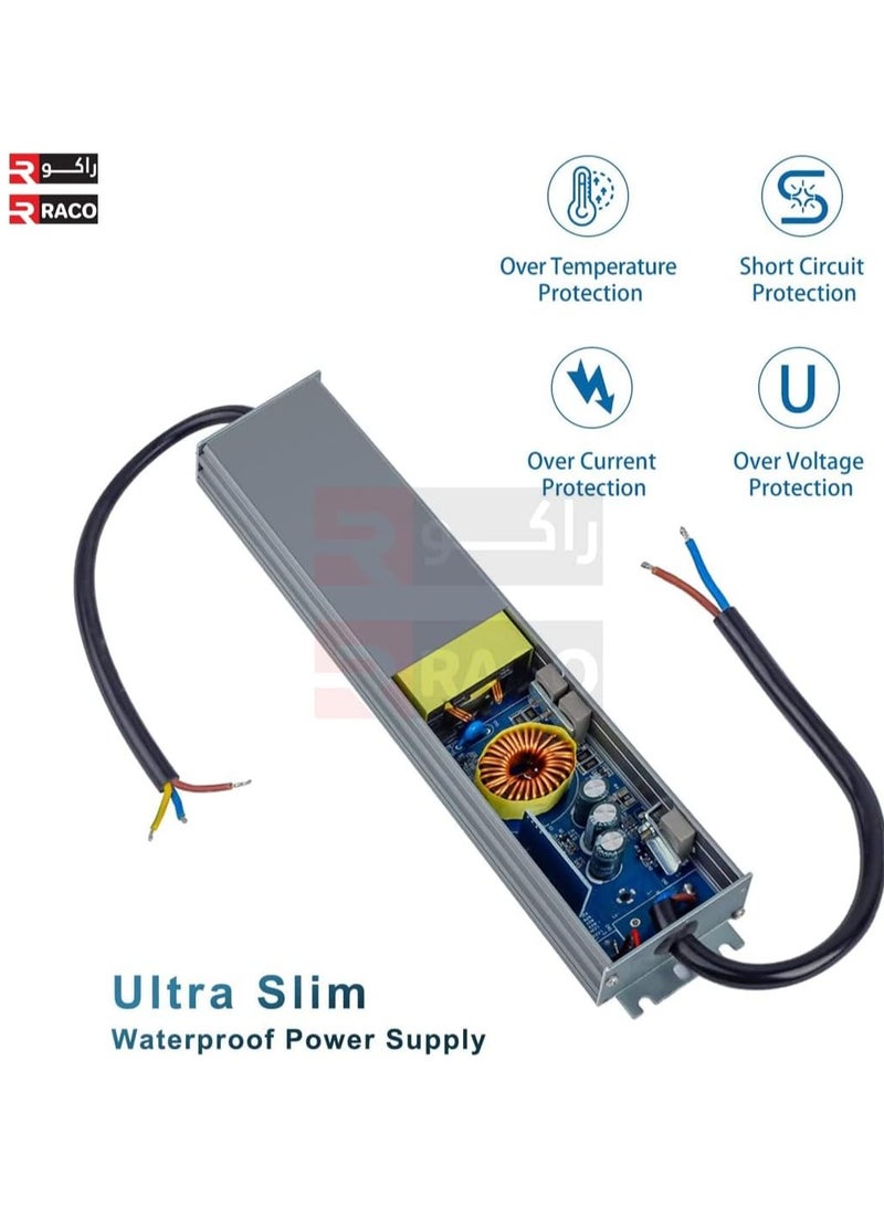 Waterproof IP67 LED Driver with AC to DC Switching Power Supply for CCTV and LED Strip Lights in Outdoor Lighting