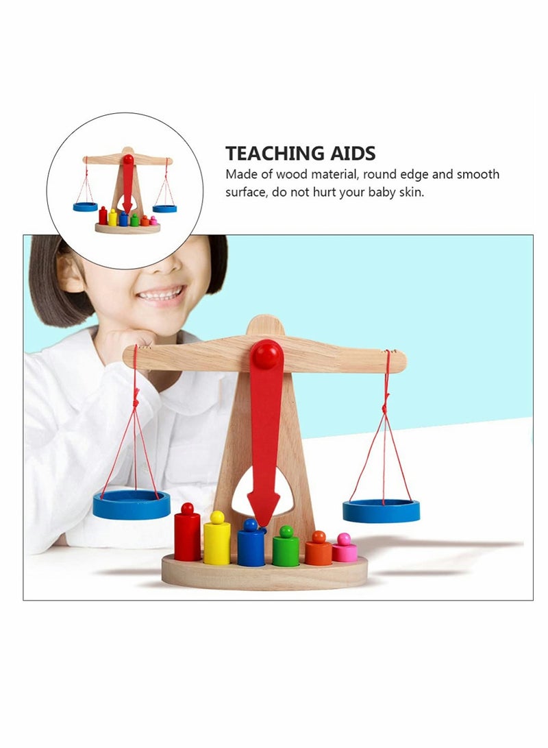 Kids Balance Scale Toy - Fun Educational Weighing Balance for Preschool Lab Teaching Aids, Interactive Weights and Measures Learning Tool for Early Childhood Development