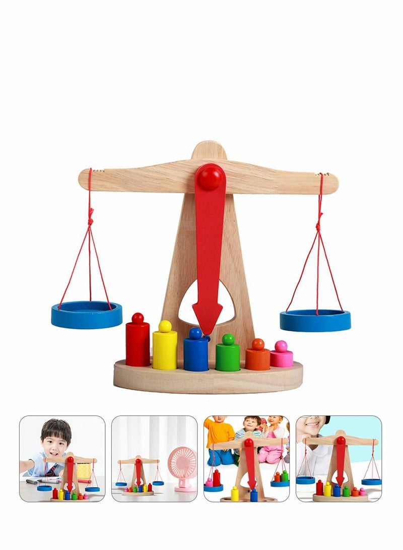 Kids Balance Scale Toy - Fun Educational Weighing Balance for Preschool Lab Teaching Aids, Interactive Weights and Measures Learning Tool for Early Childhood Development