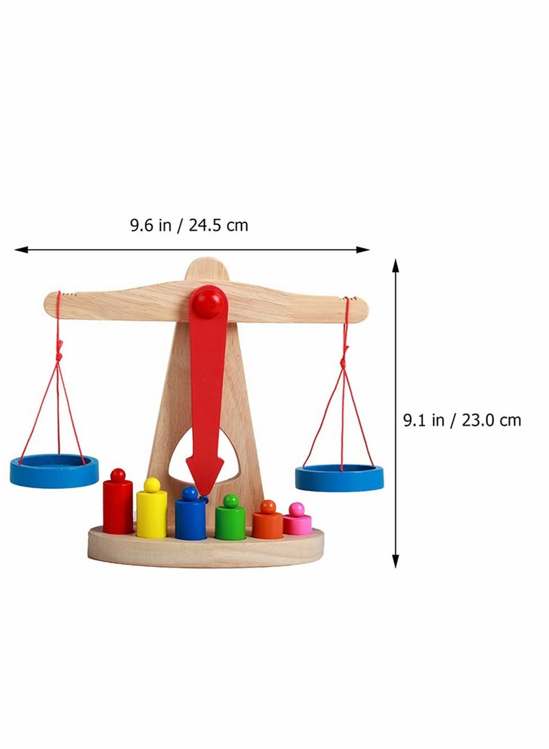 Kids Balance Scale Toy - Fun Educational Weighing Balance for Preschool Lab Teaching Aids, Interactive Weights and Measures Learning Tool for Early Childhood Development