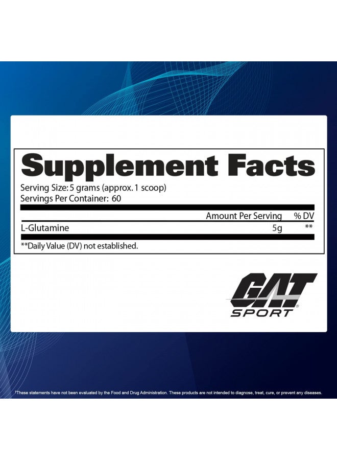 GAT Sport L-Glutamine Unflavored 10.58oz 300g