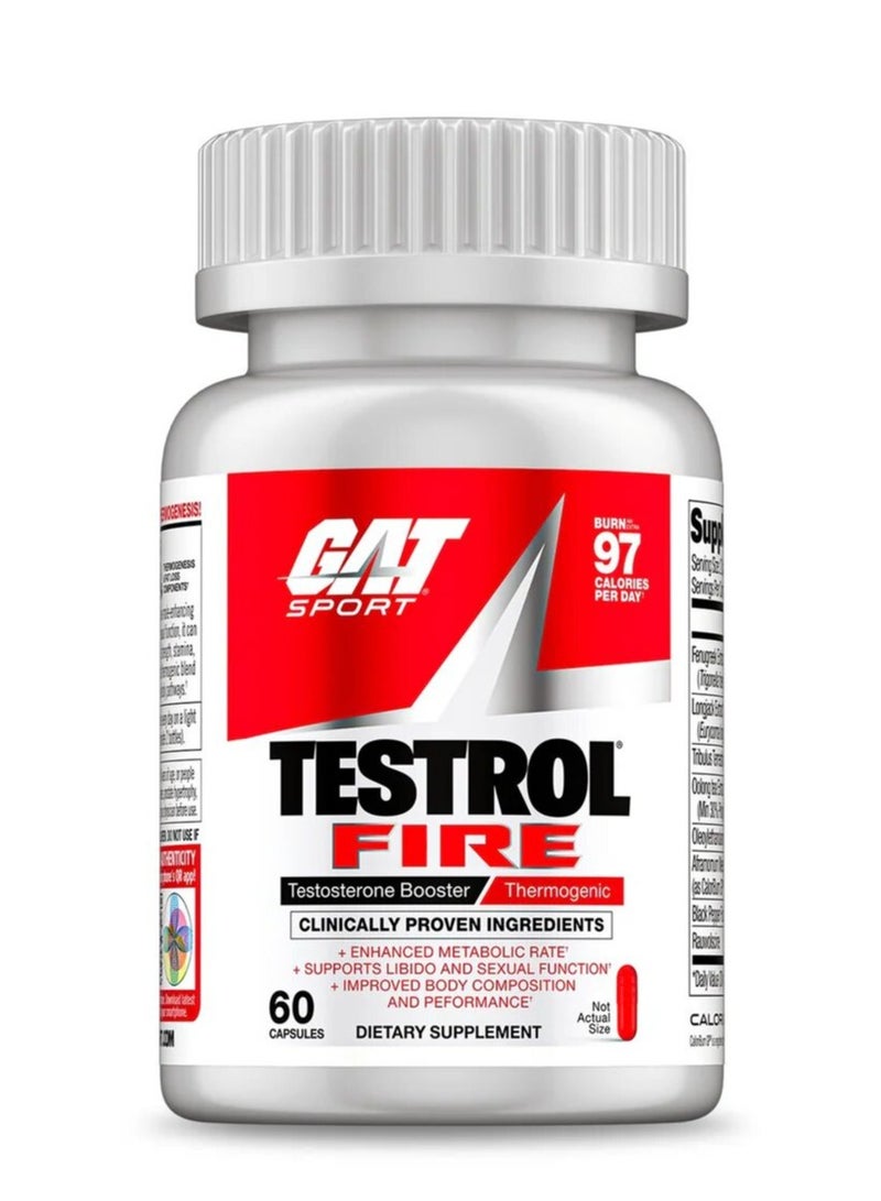 Gat Sport, Testrol Fire, 60 Tabs, 30 Servings