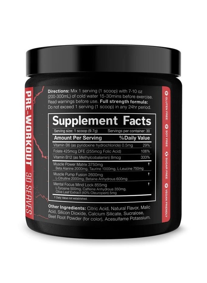 JNX Sports, The Shadow, Pre Workout, Watermelon, 291g, 30 Servings