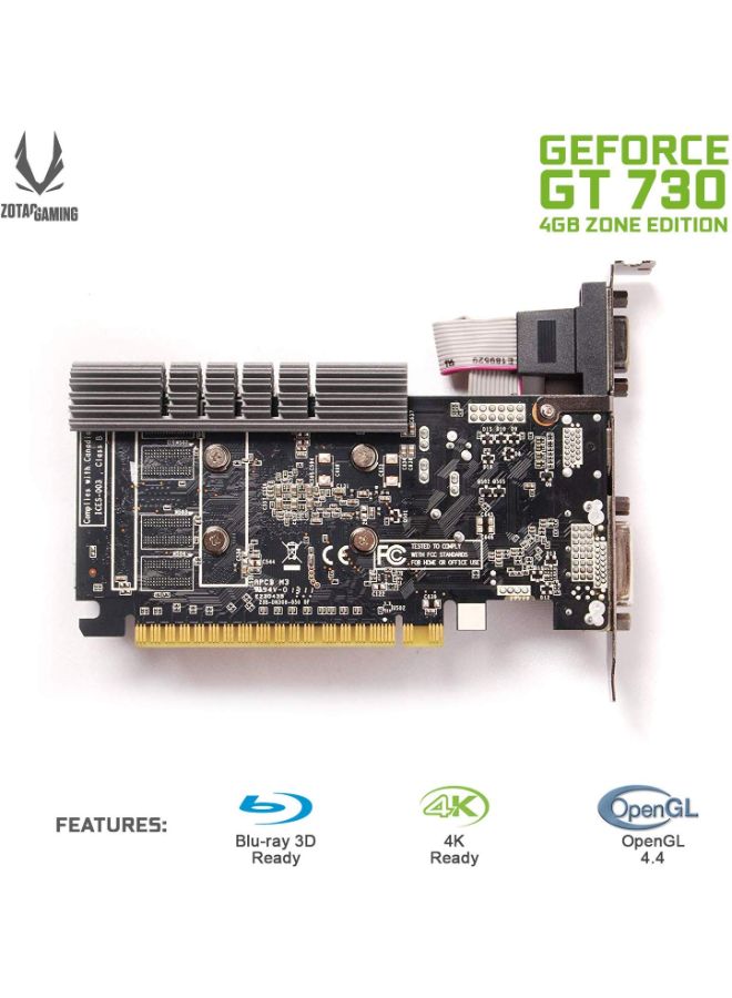 GeForce GT 730  Zone Edition Graphic Card Black