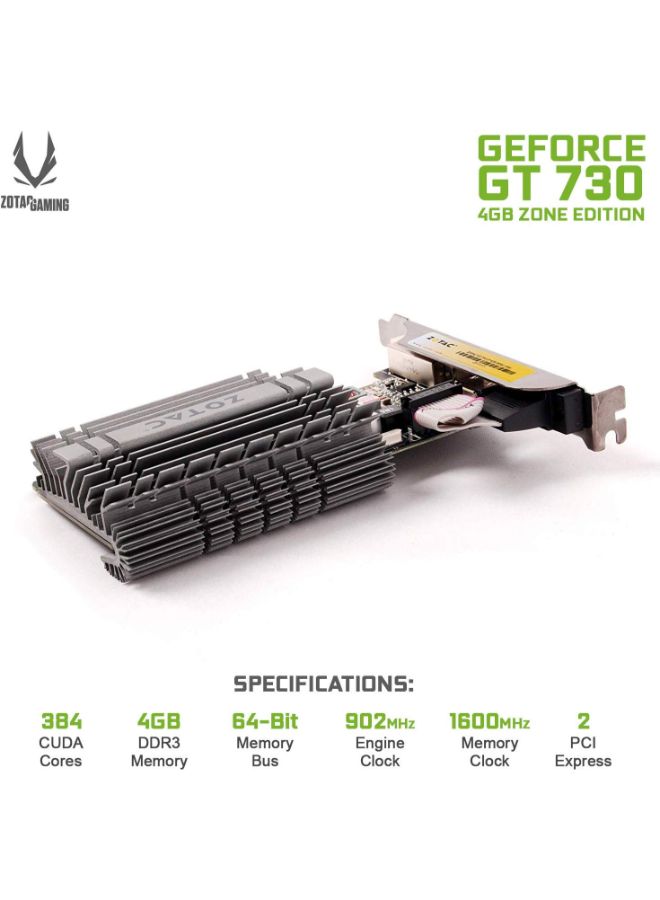 GeForce GT 730  Zone Edition Graphic Card Black